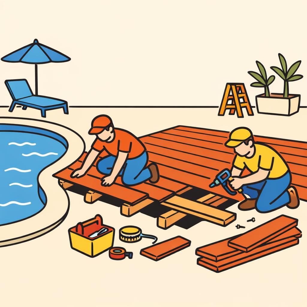 Pool Deck Installation